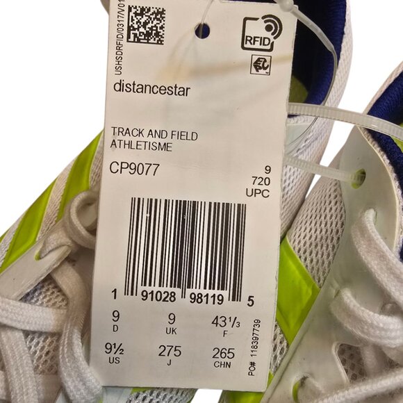 🏷️NWT - ADIDAS Distancestar Track & Field Shoes sz 9.5  -  NWT🏷️ - Picture 7 of 7
